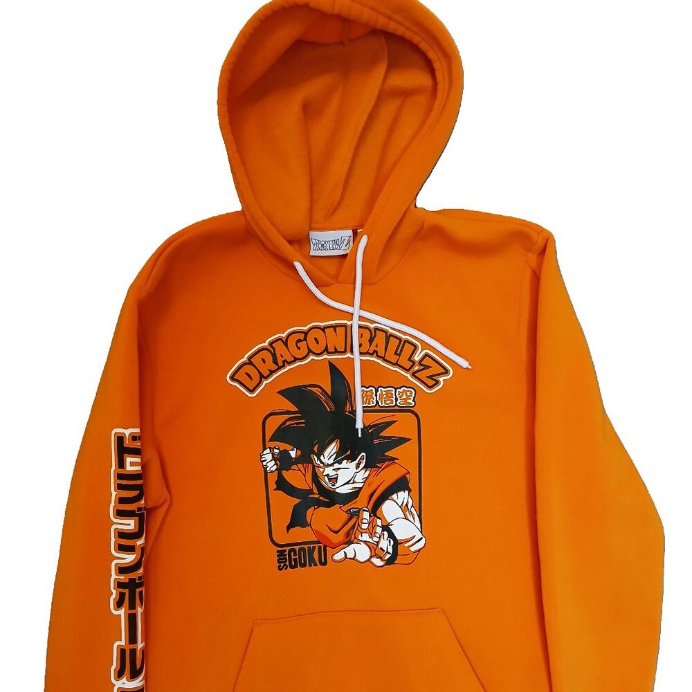Licensed Dragonball Z Orange Hoodie / Hoody - Large - Pre-owned - Anime - Goku